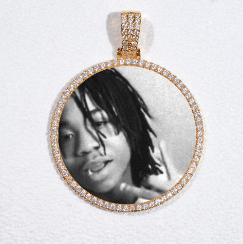 MEDIUM 3D CIRCLE CUSTOM PICTURE PENDANT