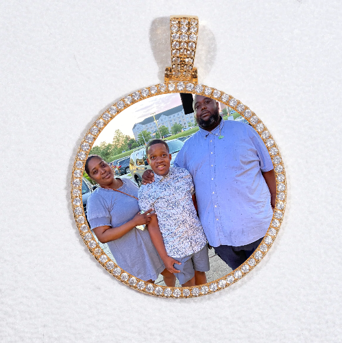 MEDIUM 3D CIRCLE CUSTOM PICTURE PENDANT