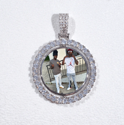 3D Spinning 2-Faced Custom Picture Pendant