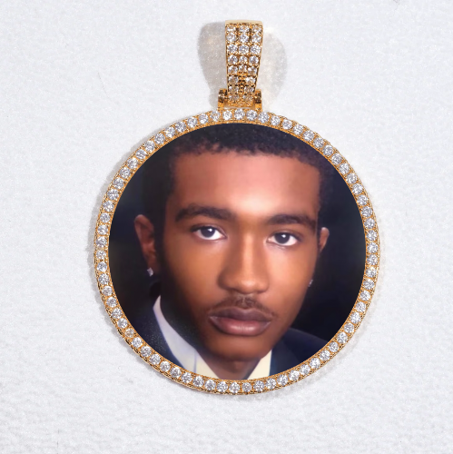 MEDIUM 3D CIRCLE CUSTOM PICTURE PENDANT