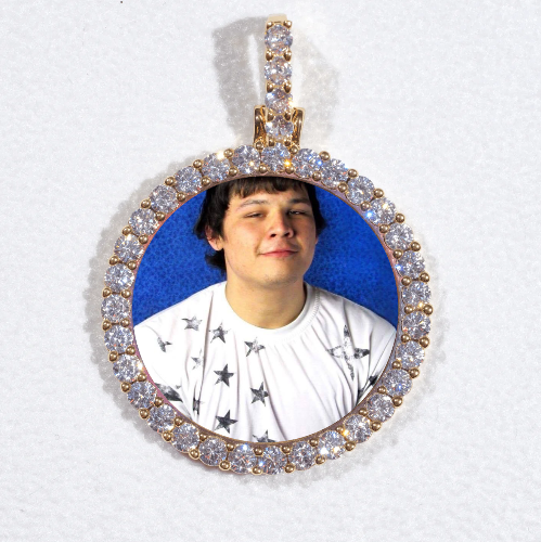 3D CIRCLE CUSTOM PICTURE PENDANT SMALL SIZE