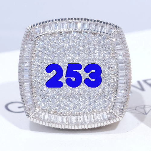 CUSTOM LETTER 3D ICED RING