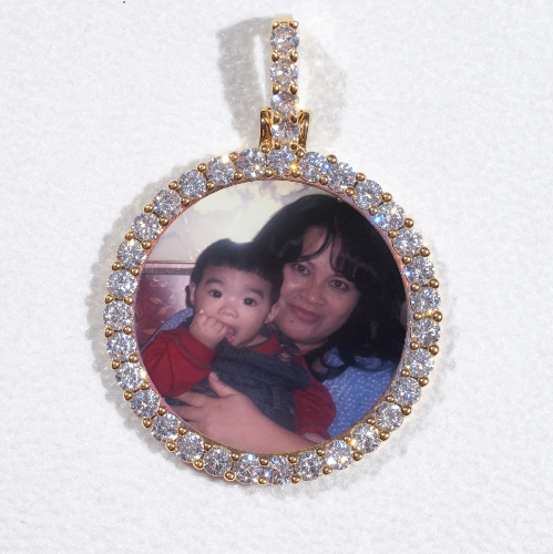 3D CIRCLE CUSTOM PICTURE PENDANT SMALL SIZE