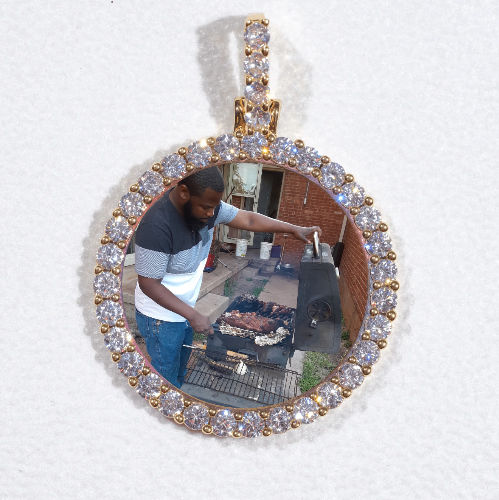 3D CIRCLE CUSTOM PICTURE PENDANT SMALL SIZE