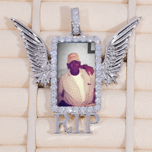 RIP WING 3D CUSTOM PICTURE PENDANT