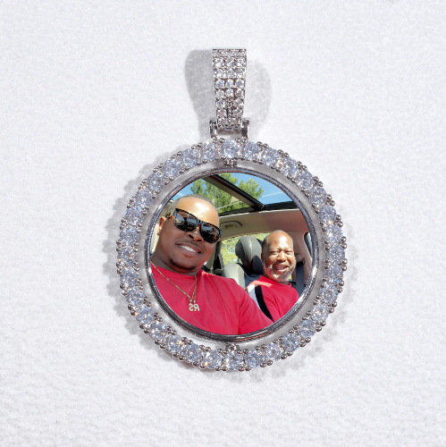 3D Spinning 2-Faced Custom Picture Pendant