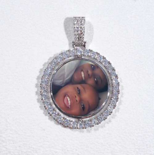 3D Spinning 2-Faced Custom Picture Pendant