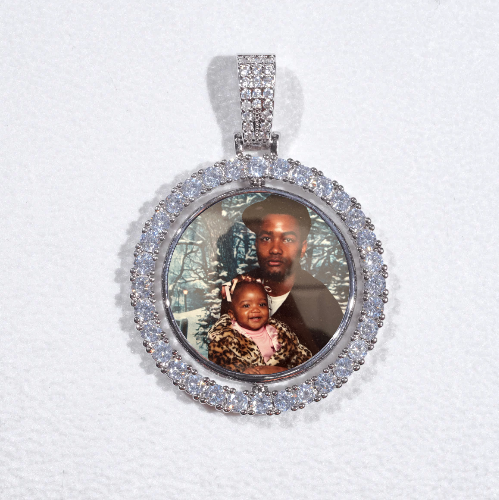 3D Spinning 2-Faced Custom Picture Pendant