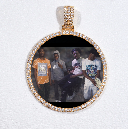 MEDIUM 3D CIRCLE CUSTOM PICTURE PENDANT