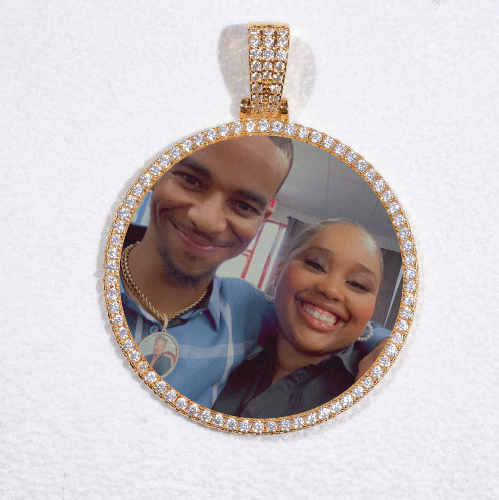 MEDIUM 3D CIRCLE CUSTOM PICTURE PENDANT