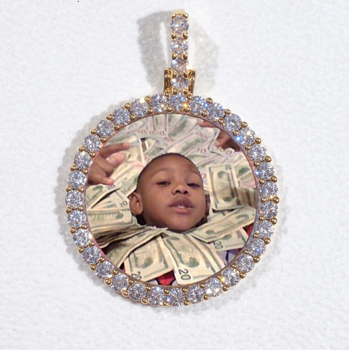 3D CIRCLE CUSTOM PICTURE PENDANT SMALL SIZE