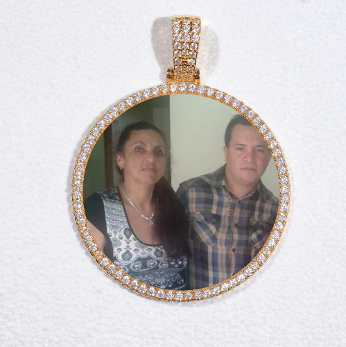 MEDIUM 3D CIRCLE CUSTOM PICTURE PENDANT