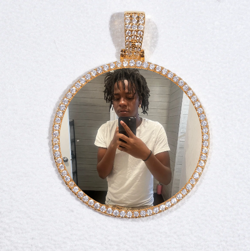 MEDIUM 3D CIRCLE CUSTOM PICTURE PENDANT