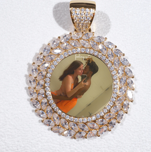 Large 3D Wheat Ear Custom Picture Pendant