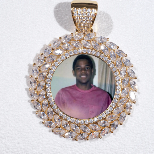 Large 3D Wheat Ear Custom Picture Pendant