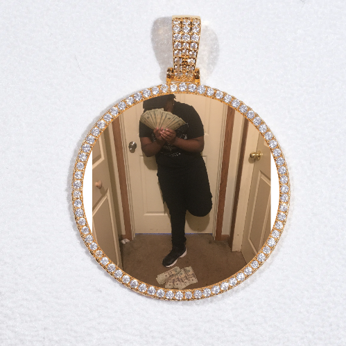 MEDIUM 3D CIRCLE CUSTOM PICTURE PENDANT