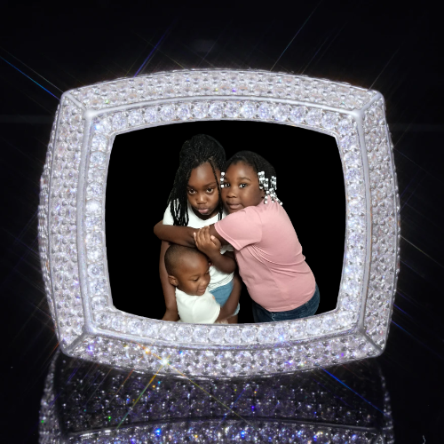 3D CUSTOM PICTURE ICED RING