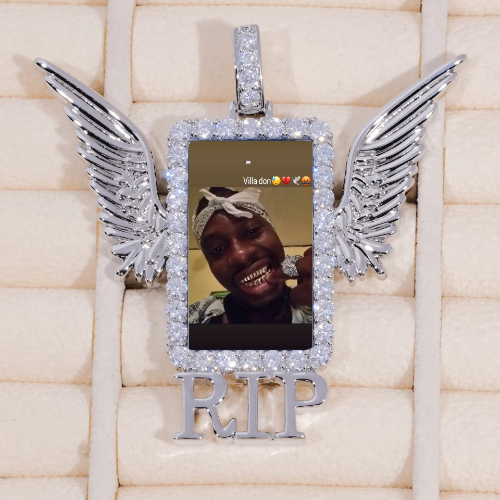 RIP WING 3D CUSTOM PICTURE PENDANT