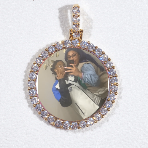 3D CIRCLE CUSTOM PICTURE PENDANT SMALL SIZE