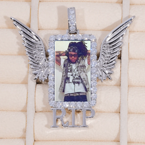 RIP WING 3D CUSTOM PICTURE PENDANT