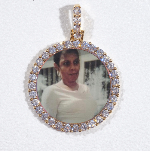 3D CIRCLE CUSTOM PICTURE PENDANT SMALL SIZE