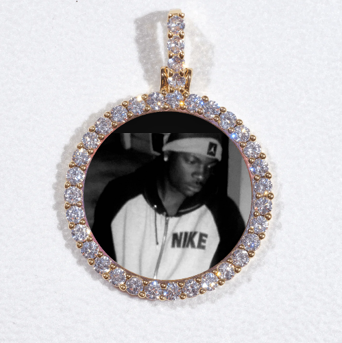 3D CIRCLE CUSTOM PICTURE PENDANT SMALL SIZE