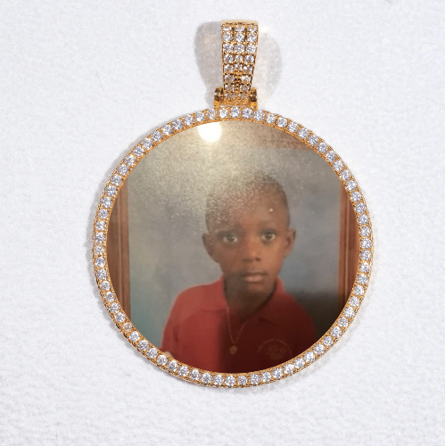 MEDIUM 3D CIRCLE CUSTOM PICTURE PENDANT