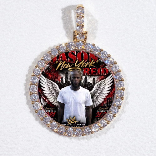 3D CIRCLE CUSTOM PICTURE PENDANT SMALL SIZE