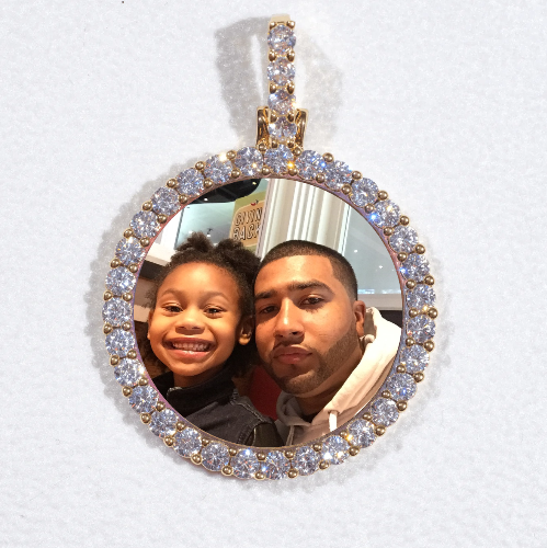 3D CIRCLE CUSTOM PICTURE PENDANT SMALL SIZE