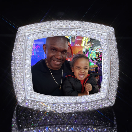 3D CUSTOM PICTURE ICED RING