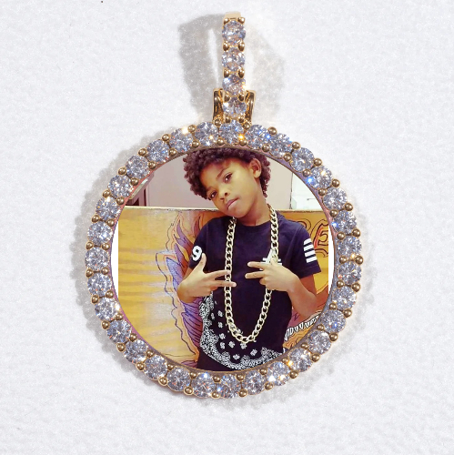3D CIRCLE CUSTOM PICTURE PENDANT SMALL SIZE