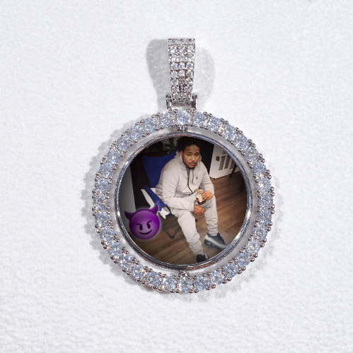 3D Spinning 2-Faced Custom Picture Pendant