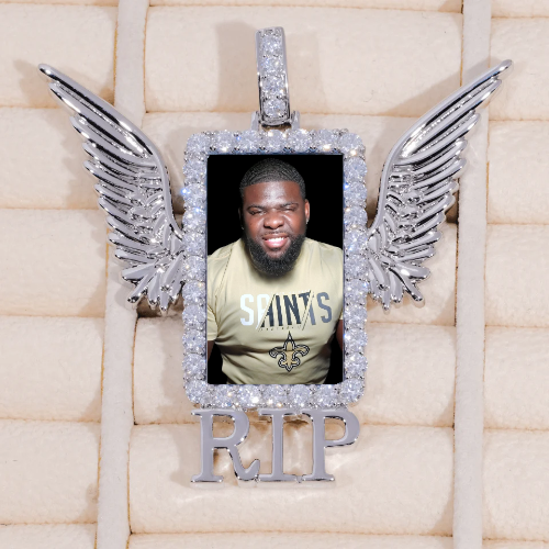 RIP WING 3D CUSTOM PICTURE PENDANT