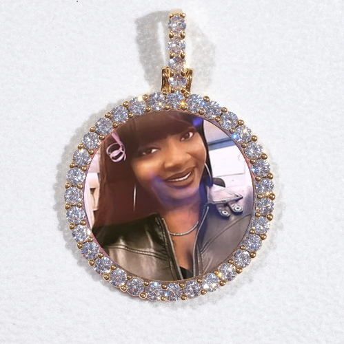3D CIRCLE CUSTOM PICTURE PENDANT SMALL SIZE