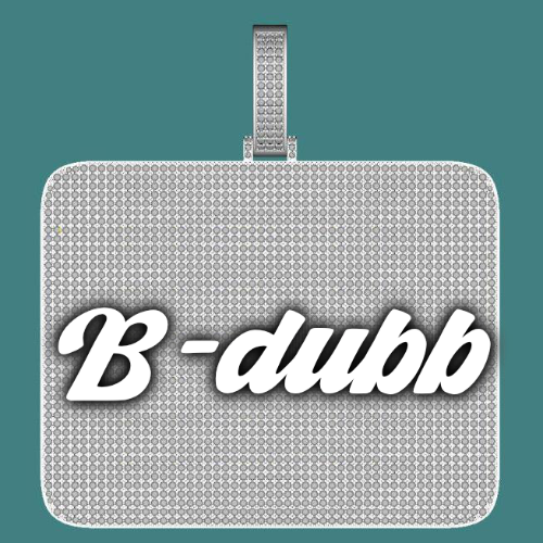 CUSTOM LETTER NECKLACE 3D BIG SQUARE