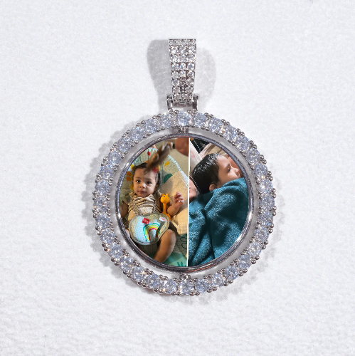 3D Spinning 2-Faced Custom Picture Pendant