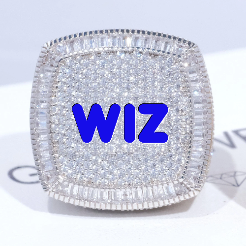 CUSTOM LETTER 3D ICED RING