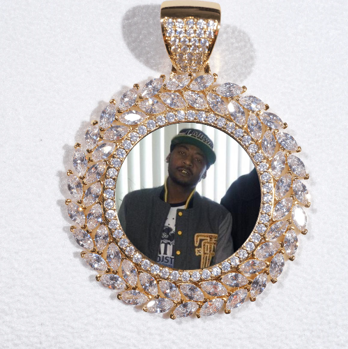 Large 3D Wheat Ear Custom Picture Pendant