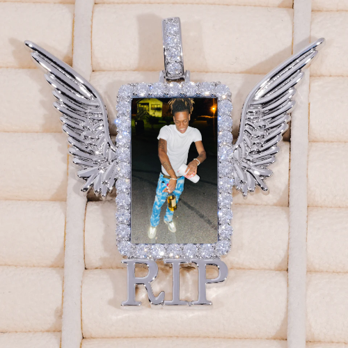 RIP WING 3D CUSTOM PICTURE PENDANT
