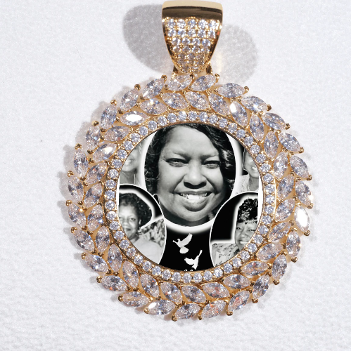 Large 3D Wheat Ear Custom Picture Pendant