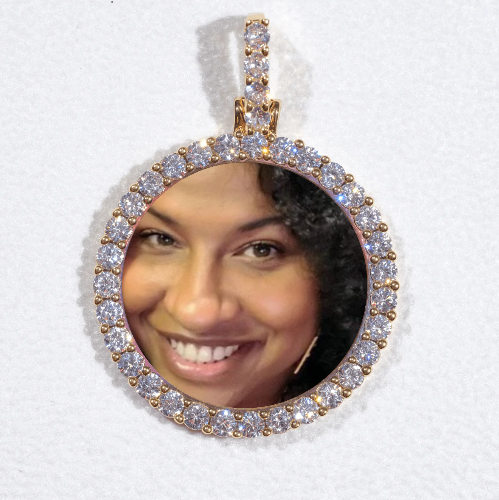 3D CIRCLE CUSTOM PICTURE PENDANT SMALL SIZE