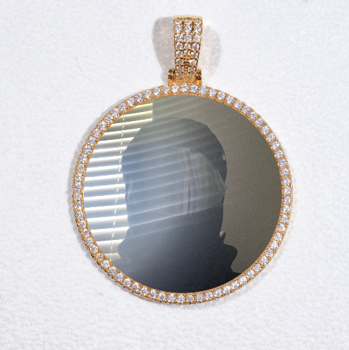 MEDIUM 3D CIRCLE CUSTOM PICTURE PENDANT