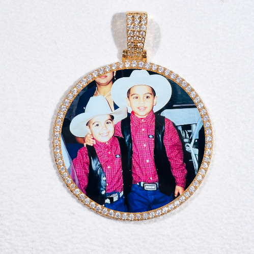 MEDIUM 3D CIRCLE CUSTOM PICTURE PENDANT