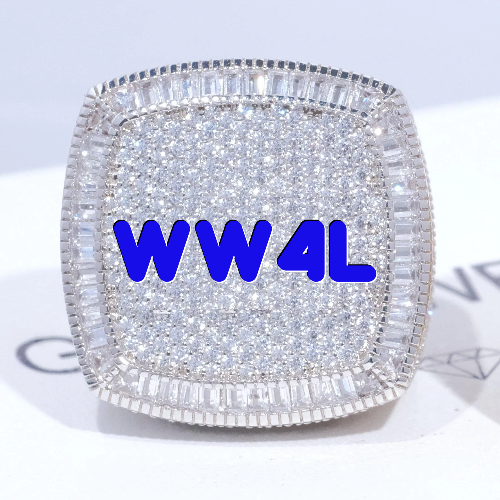 CUSTOM LETTER 3D ICED RING