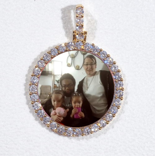 3D CIRCLE CUSTOM PICTURE PENDANT SMALL SIZE