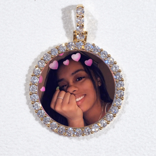 3D CIRCLE CUSTOM PICTURE PENDANT SMALL SIZE