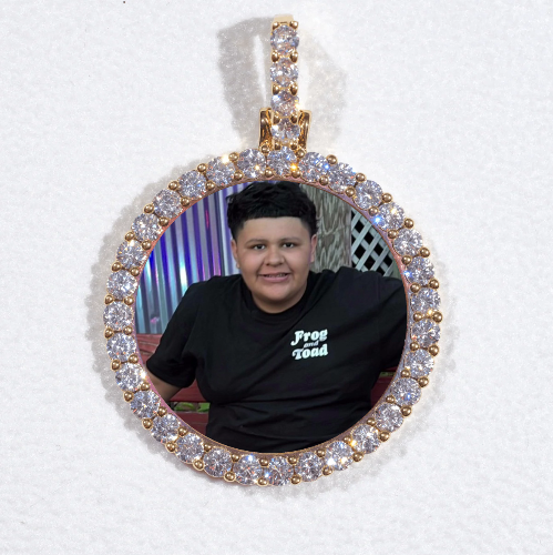 3D CIRCLE CUSTOM PICTURE PENDANT SMALL SIZE