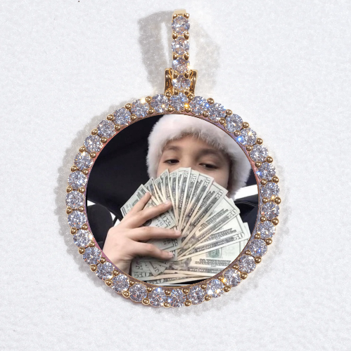 3D CIRCLE CUSTOM PICTURE PENDANT SMALL SIZE