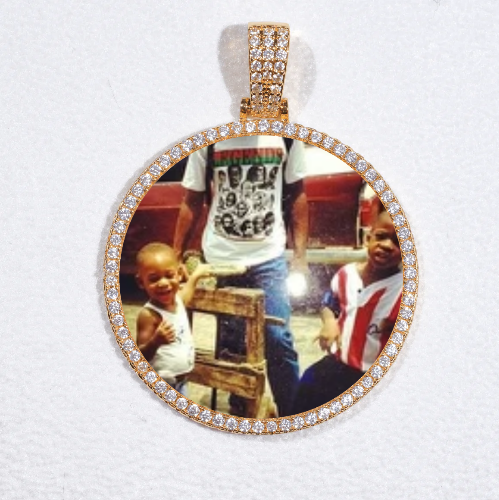 MEDIUM 3D CIRCLE CUSTOM PICTURE PENDANT