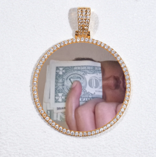 MEDIUM 3D CIRCLE CUSTOM PICTURE PENDANT
